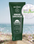 100% Natural SPF30 Sunscreen with bioglitter