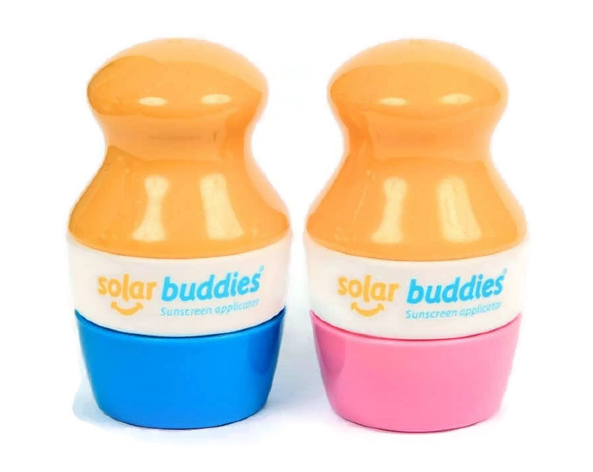 pink and blue solar buddies